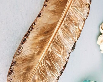 Feather Trinket Dish Etsy