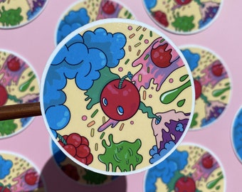 NCT-sticker, kersenbom, schattige kers, gestanste sticker, Kpop-sticker, Kpop-cadeaus, laptopstickers, NCTzen, NCT-merchandise, Nct 127, NCT-kersenbom