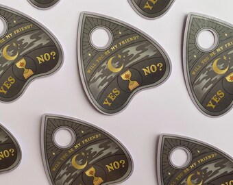 ATEEZ, Die cut sticker, Planchette, Halloween, Spooky Aesthetic, Kpop merch, Atiny, Glossy, Single Sticker, K-pop accessory, Laptop stickers