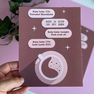 BTS Art Print, Café, Kpop Décoration murale, Esthétique Kawaii, ARMY, Bangtan Sonyeondan, Cadeau pour fan de kpop, Affiche K pop, Mur de décoration de cuisine