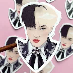ATEEZ, Die cut sticker, Hongjoong Ateez, Kpop merch, Atiny, Glanzend, Enkele Sticker, Kpop accessoire, Laptop stickers, Kpop geschenken, Kapitein