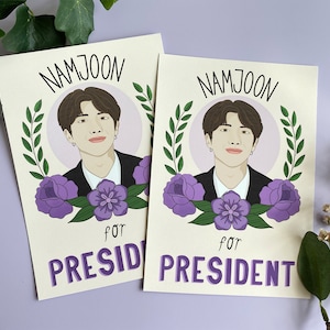 BTS Kunstdruck, Kim Namjoon, BTS RM, Bangtan Sonyeondan, Bangtan Boys, Kpop Kunstdruck, K-pop Poster, bts Wanddekoration, Wandkunst, Grußkarte