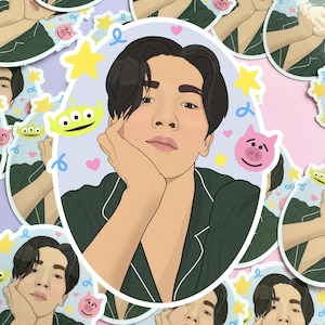Adesivo SHINee, Kim Kibum, chave, decalque brilhante, Toy Story, adesivo recortado, estética Kawaii, adesivo para laptop, Shawol, presente para fãs de kpop, K-pop