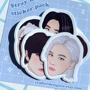 Stray Kids Stickers, SKZ stickers, Kpop Sticker Pack, Sticker voor planners, Stickers voor laptop, Cadeau voor kpop fan, Stray kids merch