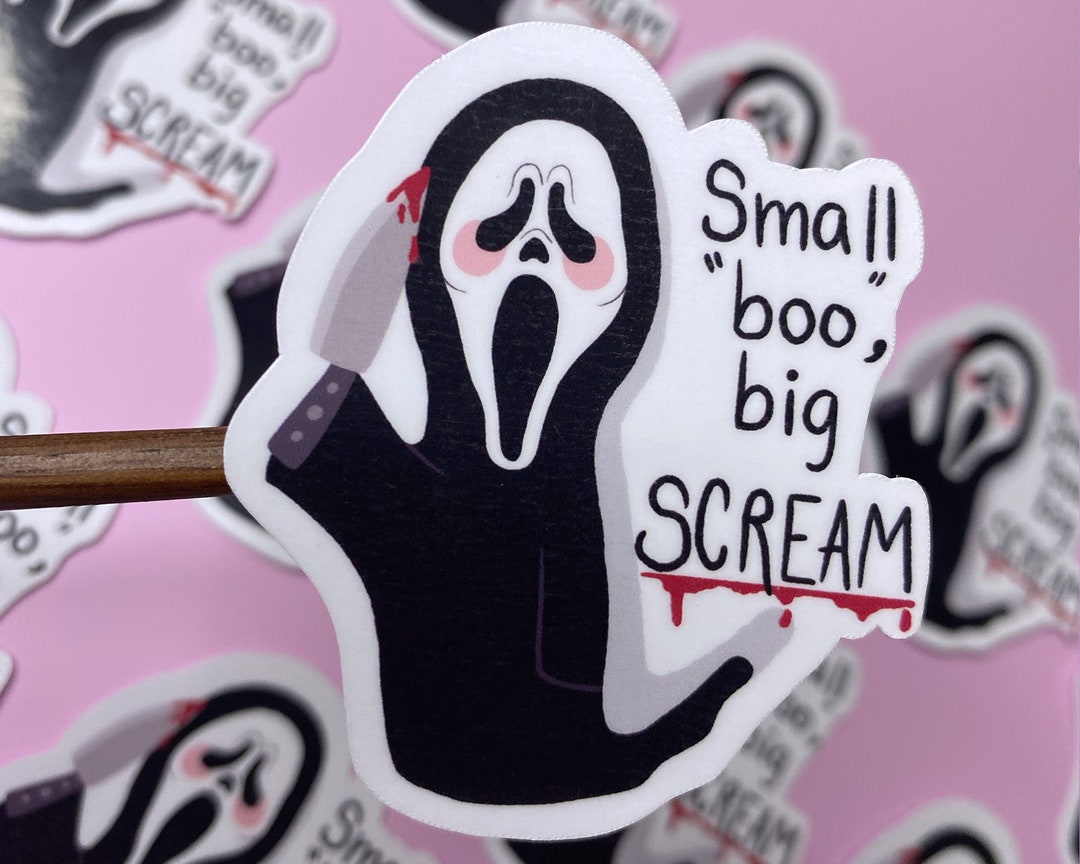 Ghost Sticker, Scream, Glossy Decal, Gothic Sticker, Kawaii Aesthetic ...
