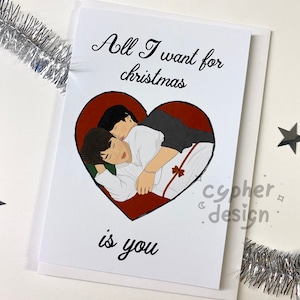 BTS Carte de Noël, Carte de vœux, Carte postale, Park Jimin, Jeon Jungkook, Jikook Art, Bangtan Sonyeondan, Impression d’art, Cadeau pour kpop, K-pop