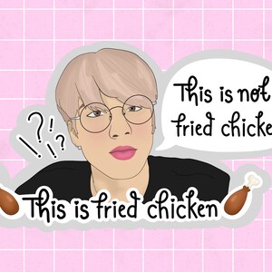 The Boyz, Eric Sohn, Die Cut Sticker, Fried Chicken, K-pop decor, The B, Glossy Sticker, Gift for kpop fan, Cute Aesthetic, Laptop stickers