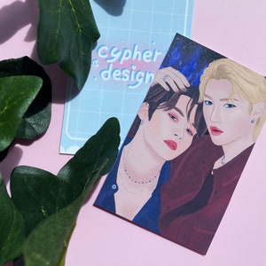 Stray kids Photocard, Fanart Photocard, Stray kids PC, Felix Photocard, Stray kids fanart, Stray kids art print, kpop cadeaus, Lee Know