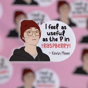The Boyz, Kevin Moon, Die Cut Sticker, Raspberry, K-pop Dekor, Glossy Sticker, Laptop Sticker, Geschenk für kpop Fan, The boyz kpop, The B