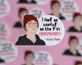 The Boyz, Kevin Moon, Die Cut Sticker, Raspberry, K-pop decor, Glossy Sticker, Laptop stickers, Gift for kpop fan, The boyz kpop, The B