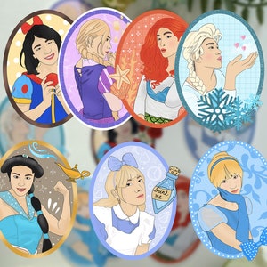 WayV Sticker Set, Die Cut Stickers, Elsa Frozen, Sneeuwwitje, Assepoester, K-pop, Laptop Sticker, Glossy Decal, NCT, Cadeau voor kpop fan, Kawaii