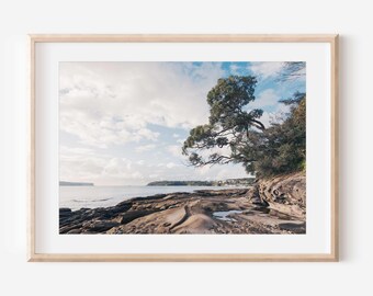 Balmoral Beach Sydney Wand Kunst Druck, australische Küste Landschaft Fotografie, Ozean druckbare Download Dekor
