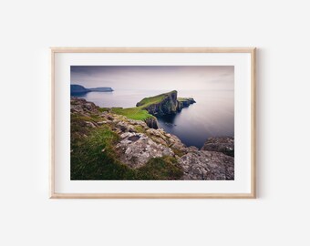 Neist Point Leuchtturm-Druck: Isle of Skye Schottland Seascape (Digitaler Download)