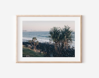 Gold Coast Skyline Print: Burleger Heads, Australien (Digitaler Download)