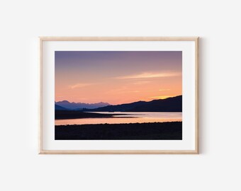 Schottische Highlands bei Sonnenuntergang, Kunst Druck, Digital Download, Landschaftsfotografie, Schottland Poster