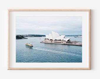 Opernhaus in Opernhaus von Sydney,Hafen Hafen Fähre,Küste Fotografie (digitaler Download)