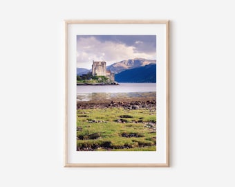 Eilean Donan Castle, Schottische Highlands Landschaft Fotografie, Schottland Reise Sofort Download, Wandkunst