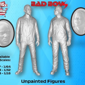 Bad Boys (2) UNPAINTED Resin Figures 1/87 1/64 1/43 1/32 1/24 1/18 Scale USA Stock