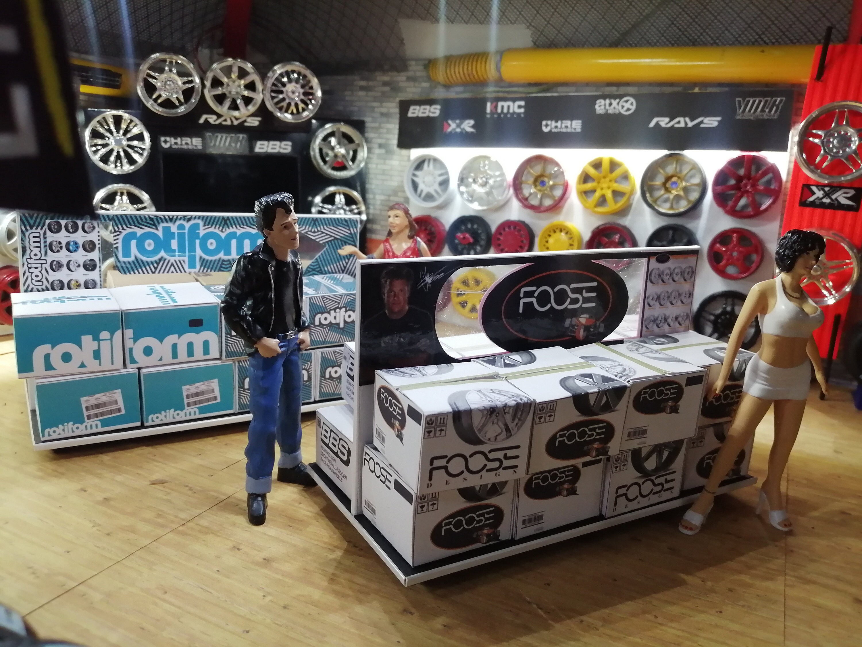 Rims Exhibitor 16 Boxes 1/18 Scale Garage Diorama Accessory Etsy