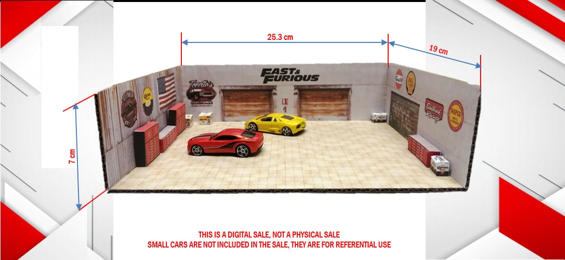 F&F Workshop 1/64 Scale Printable Diorama Instant Download - Etsy for Free Printable 1 64 Diorama