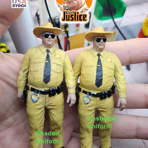 Sheriff Bufford Resin PAINTED Figure 1/18 Scale Diorama Garage Accessory