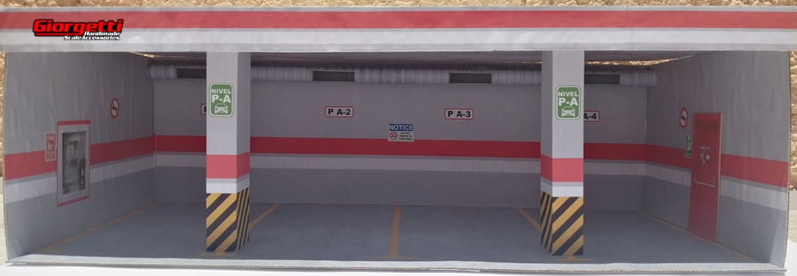 Printable Diorama Parking Lot 1/18 Scale Garage Diorama - Etsy UK