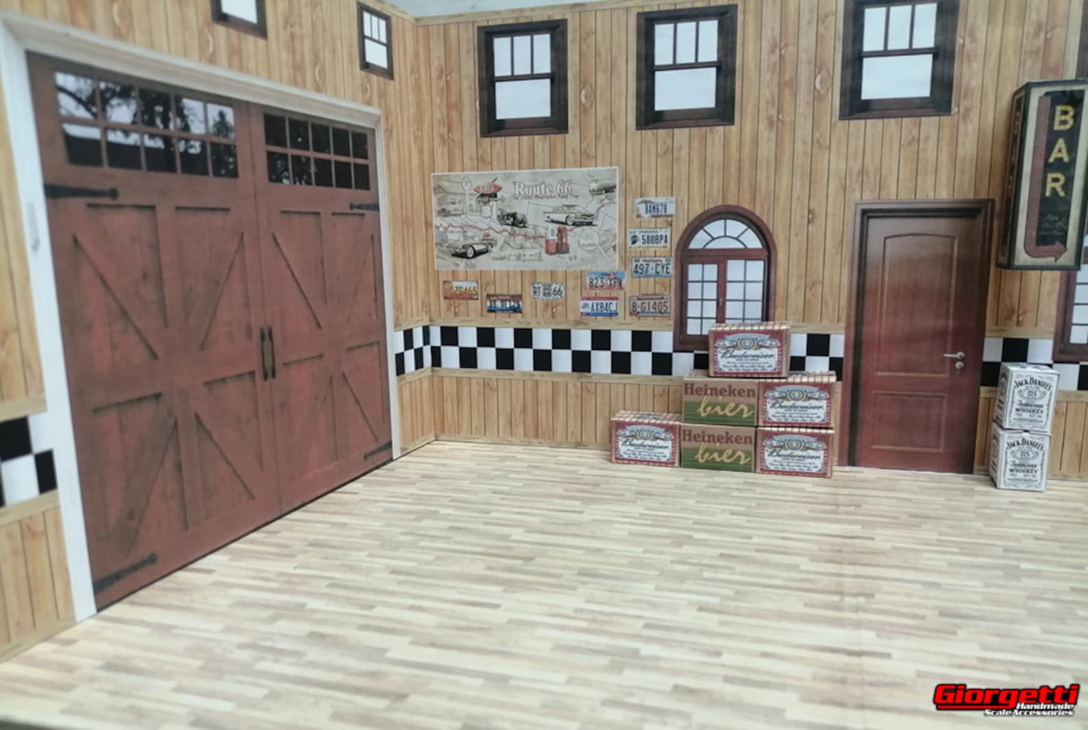 Printable Retro Diorama Garage Display 1/18 Scale - Etsy