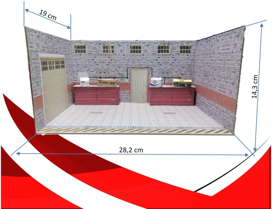 Instant Download Printable Garage Diorama Display 1/24 Scale Etsy