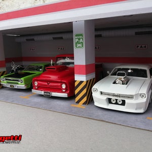 Printable Diorama Parking Lot 1/24 Scale - Garage Diorama (downloadable ...