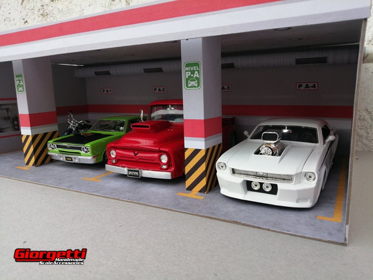 Printable Diorama Parking Lot 1/24 Scale Garage Diorama Etsy 日本