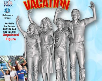 National Vacation UNPAINTED Resin Figures 1/87 1/64 1/43 1/32 1/24 1/18 Scale USA Stock
