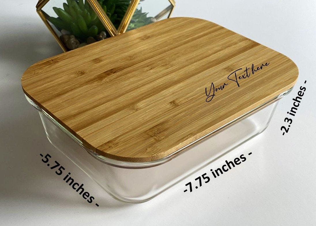 Tabletops Unlimited Smart Planet Bamboo Lid Floral Glass Food