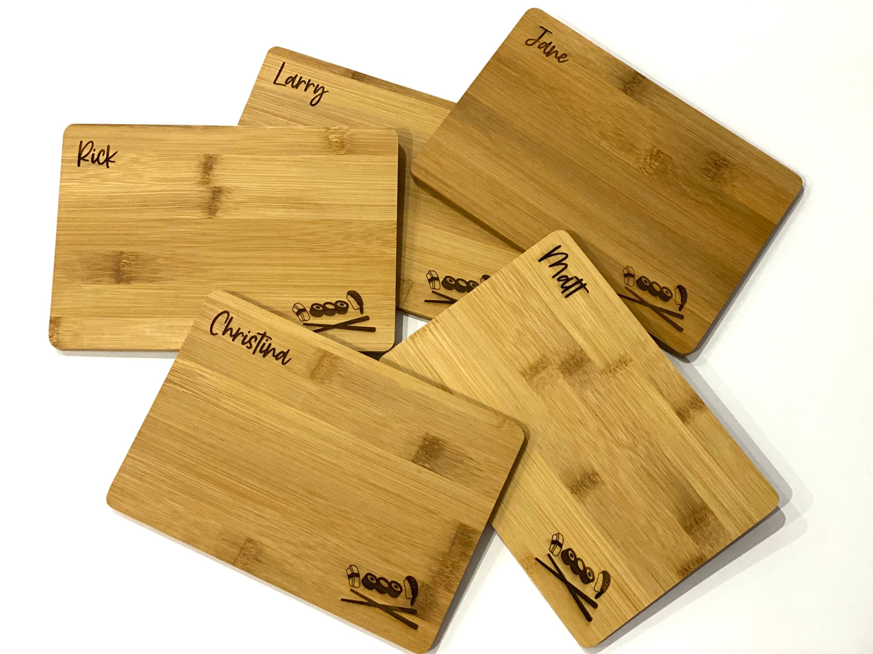 Personalized Bamboo Sushi tray Etsy