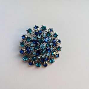 Vintage faux crystal brooch
