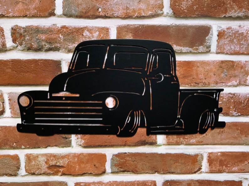 Metal Art Truck Metal Decor Wall Art Wall Decor Lawn Etsy