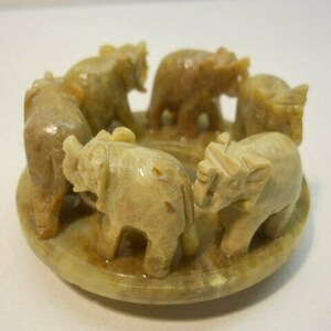 Ring of 6 Stone Elephants on Base Statue #20