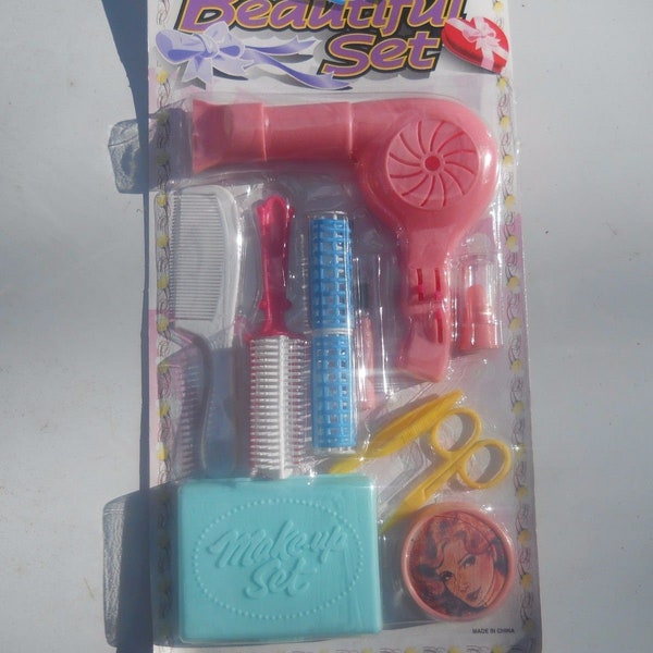 Toy Beauty Set With Hair Dryer Pretend Play