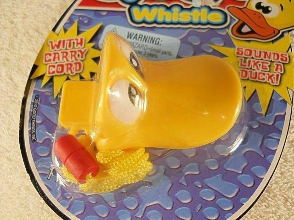Vintage Novelty Toys Quack Toy Duck Whistle W/ Cord Makes Etsy