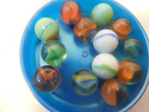 GOKI - Juego de 21 canicas de cristal, color multicolor (63927)