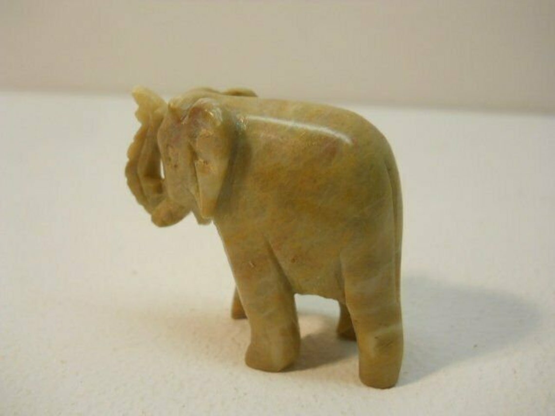 Soapstone hand Carved Elephant figurine Statue 2741 | Etsy