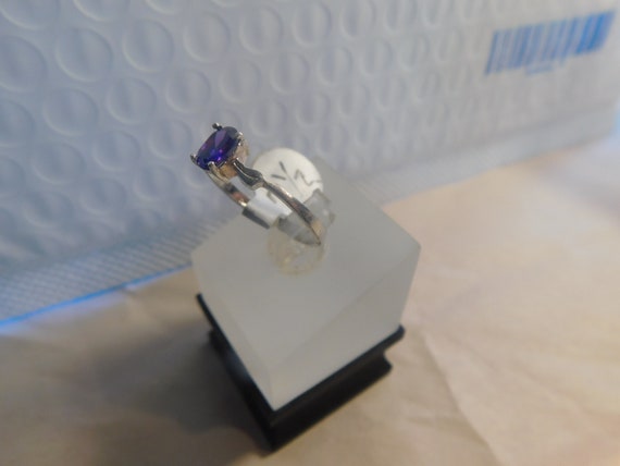Crafted 925 Solid Sterling Silver Amethyst Ring S… - image 4