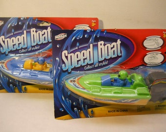 Speed Boat bath tub toys Fun Water Toys Pretend Play Vintage Ty284