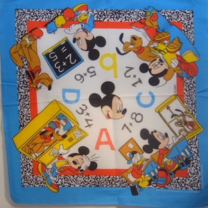 Mickey Mouse & Friends Disney Bandanna Scarf Head wrap Vintage