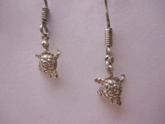 Turtles 925 Crafted Solid Sterling Silver Dangle … - image 3