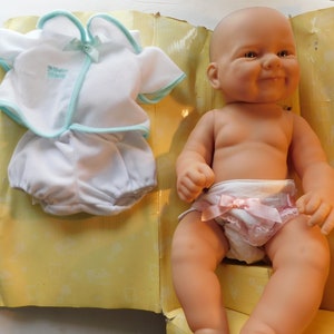 16&quot; Silicone Scented Baby Doll Souvenir Scrapbook Babies Realistic Life Like Vintage