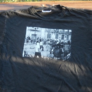 Tees Euro T Shirt Dex Resistance Short Sleeve XL Mens T Shirt Vintage Protest