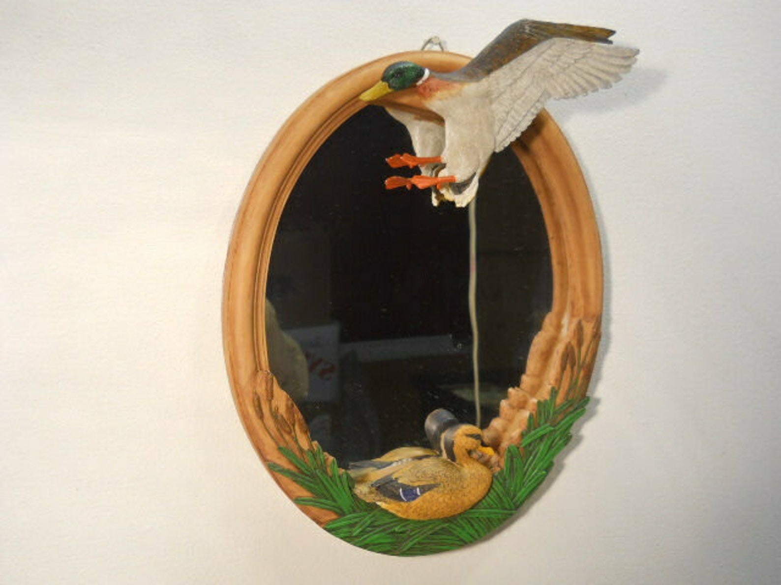 Mallard Duck Mirror Expertly Hand Painted Crafted. Decorative Etsy