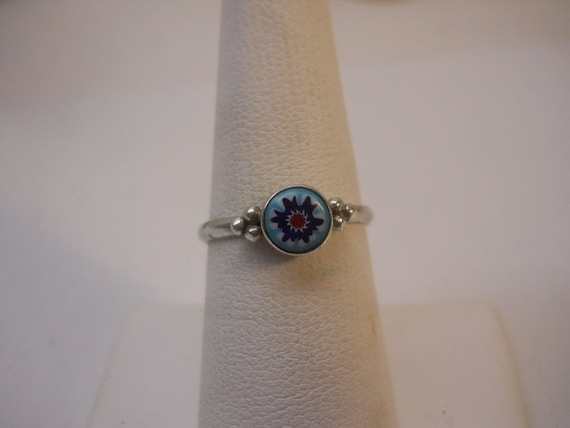 Vintage Sterling Crafted Solid 925 Silver Solitai… - image 1