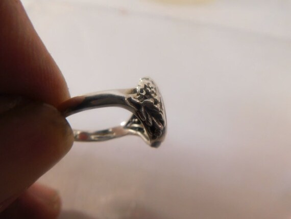 925 Red Carnelian Solid Sterling Silver Ring Sz 7… - image 5