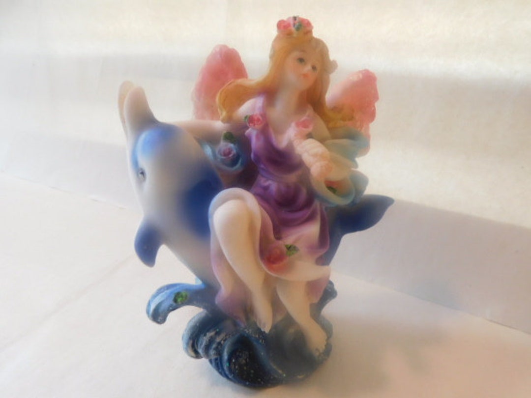 Beautiful Dolphin With Angel Figurine Statue Collectible Gift - Etsy